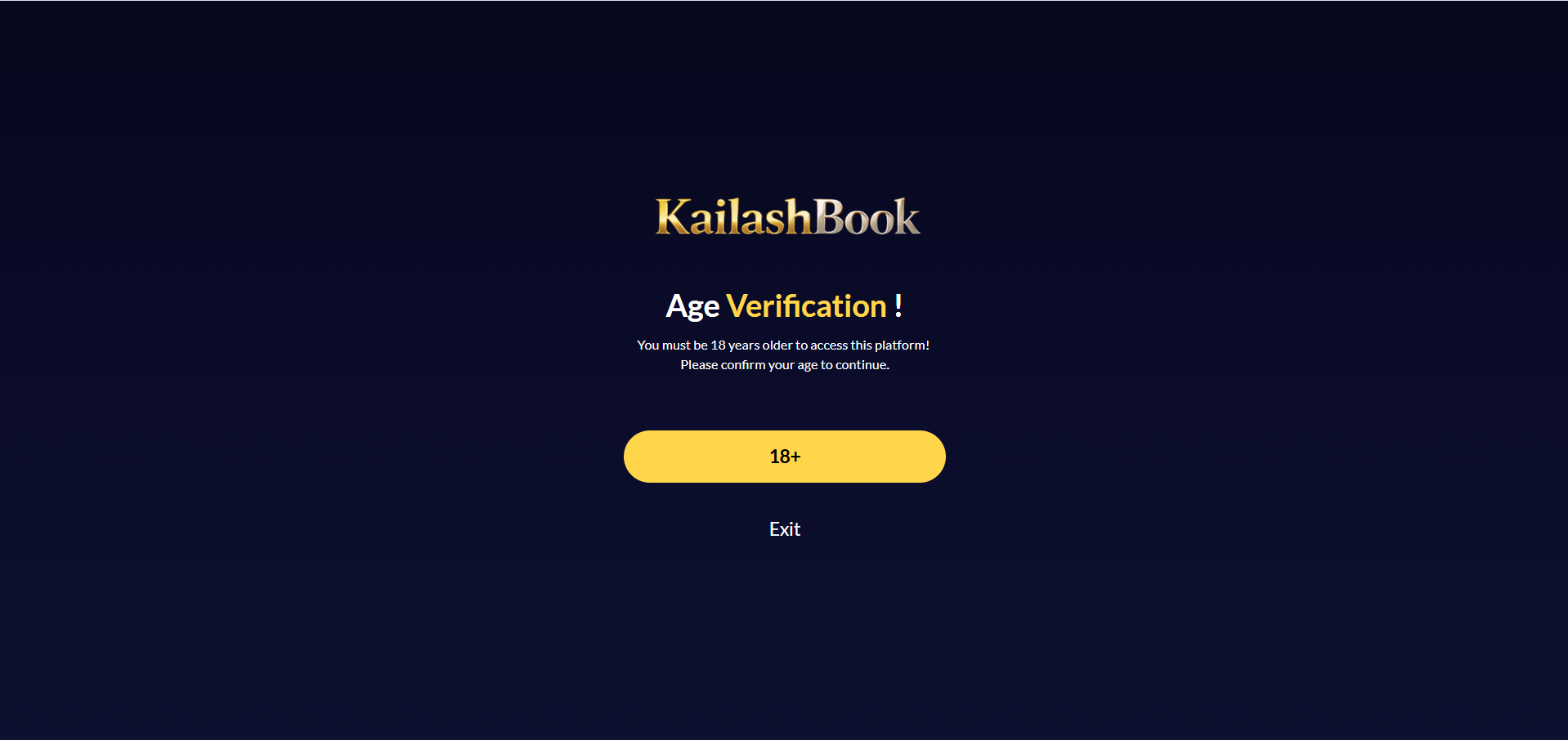 Age Verification gate