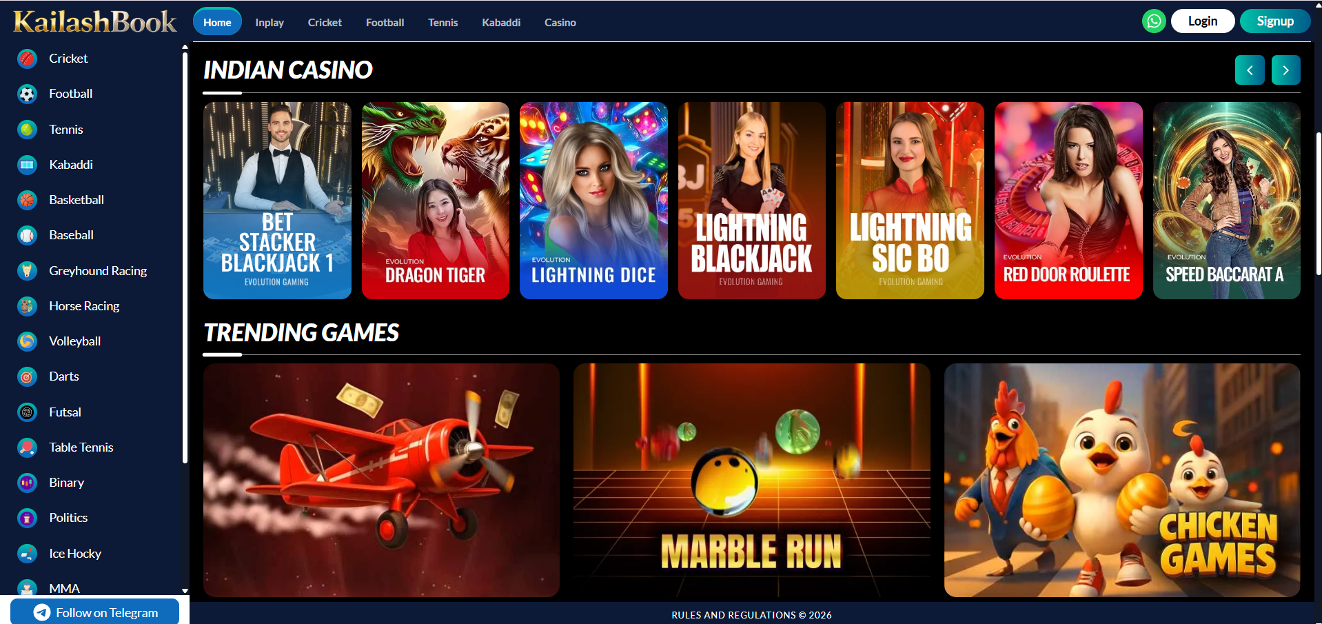Indian Casino and Trending Games